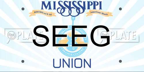 SEEG Mississippi License Plate