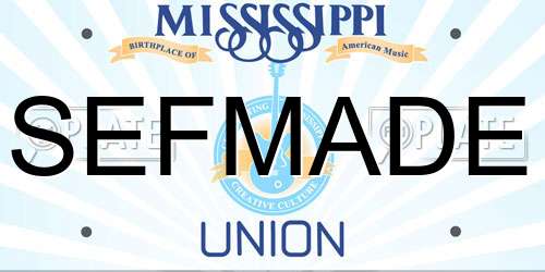 SEFMADE Mississippi License Plate