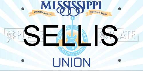 SELLIS Mississippi License Plate