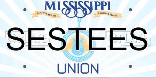 SESTEES Mississippi License Plate