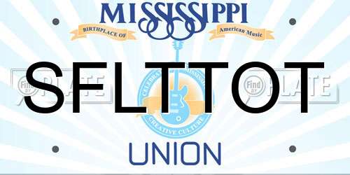 SFLTTOT Mississippi License Plate