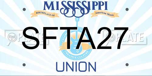SFTA27 Mississippi License Plate