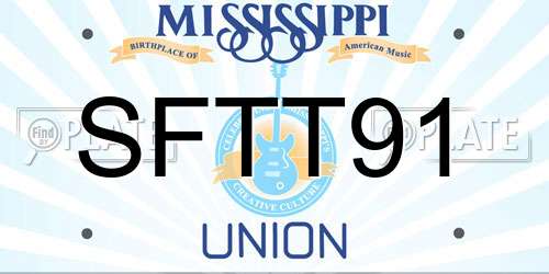 SFTT91 Mississippi License Plate