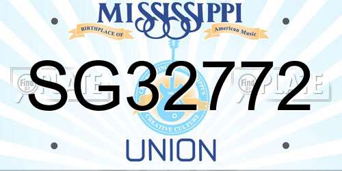 SG32772 Mississippi License Plate