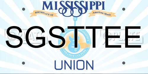 SGSTTEE Mississippi License Plate