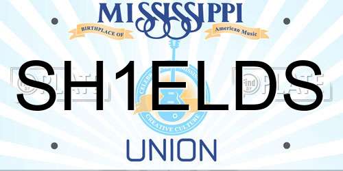 SH1ELDS Mississippi License Plate