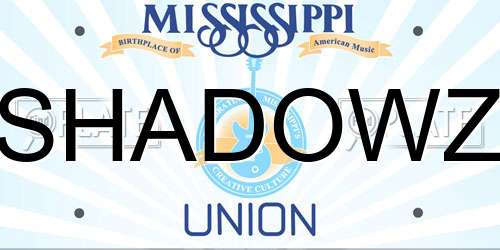 SHADOWZ Mississippi License Plate