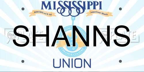 SHANNS Mississippi License Plate