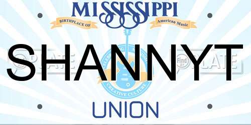 SHANNYT Mississippi License Plate