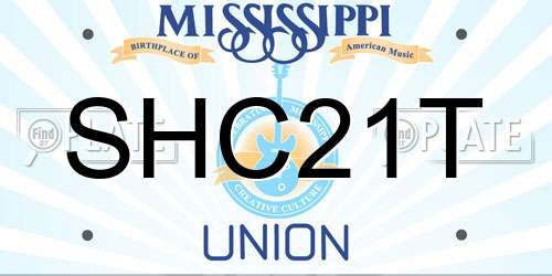 SHC21T Mississippi License Plate