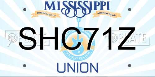 SHC71Z Mississippi License Plate