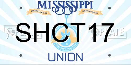 SHCT17 Mississippi License Plate