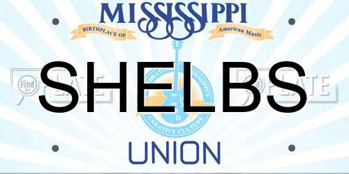 SHELBS Mississippi License Plate