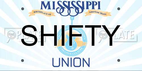 SHIFTY Mississippi License Plate