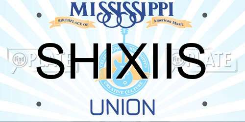 SHIXIIS Mississippi License Plate