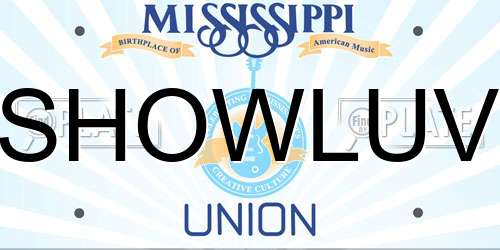 SHOWLUV Mississippi License Plate