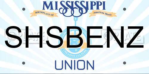 SHSBENZ Mississippi License Plate