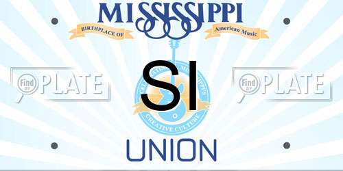 SI Mississippi License Plate