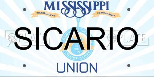 SICARIO Mississippi License Plate
