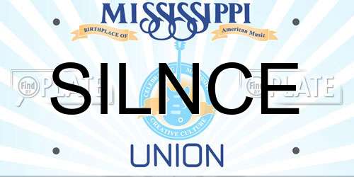 SILNCE Mississippi License Plate