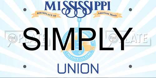 SIMPLY Mississippi License Plate