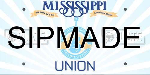 SIPMADE Mississippi License Plate