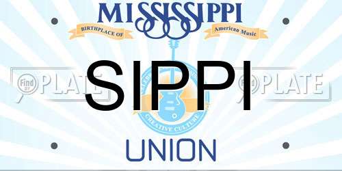 SIPPI Mississippi License Plate
