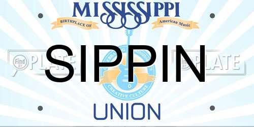 SIPPIN Mississippi License Plate