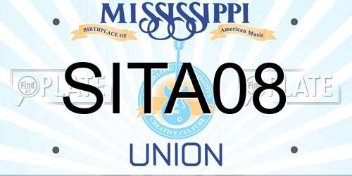 SITA08 Mississippi License Plate