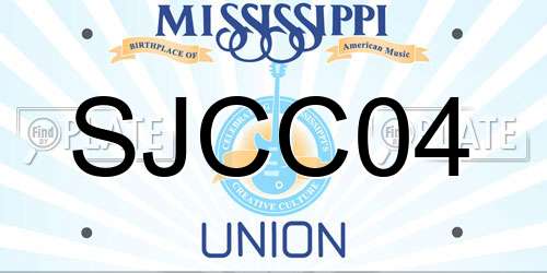 SJCC04 Mississippi License Plate