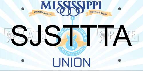 SJSTTTA Mississippi License Plate
