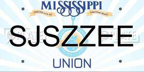 SJSZZEE Mississippi License Plate