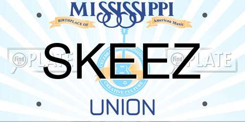 SKEEZ Mississippi License Plate