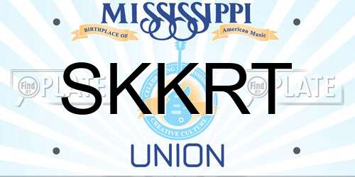 SKKRT Mississippi License Plate