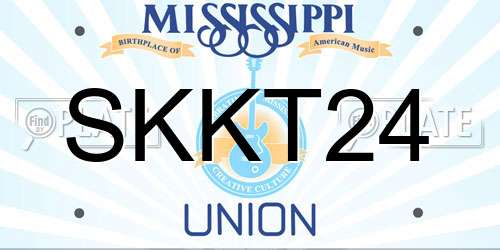 SKKT24 Mississippi License Plate