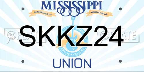 SKKZ24 Mississippi License Plate