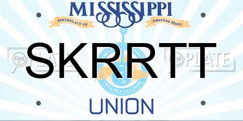 SKRRTT Mississippi License Plate