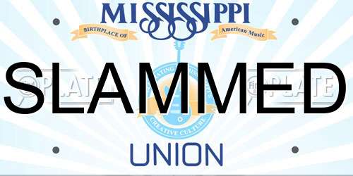 SLAMMED Mississippi License Plate