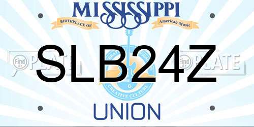 SLB24Z Mississippi License Plate