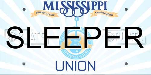 SLEEPER Mississippi License Plate