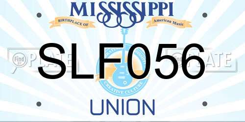 SLF056 Mississippi License Plate