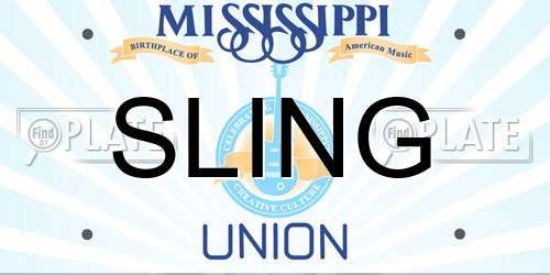 SLING Mississippi License Plate