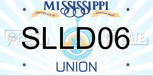 SLLD06 Mississippi License Plate