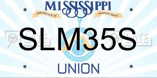 SLM35S Mississippi License Plate