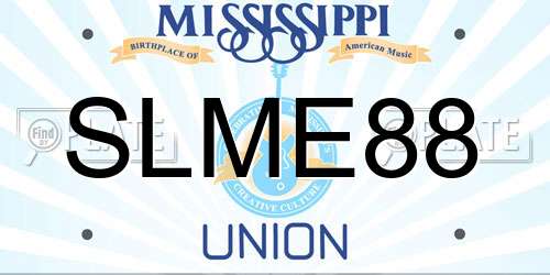 SLME88 Mississippi License Plate