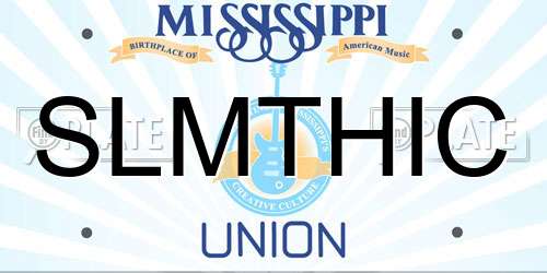 SLMTHIC Mississippi License Plate