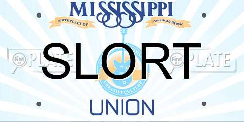 SLORT Mississippi License Plate