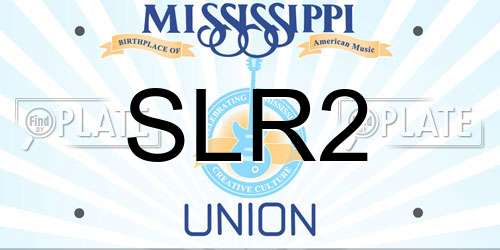 SLR2 Mississippi License Plate