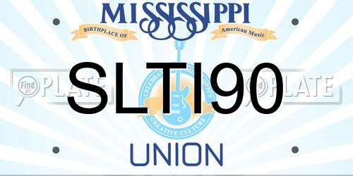 SLTI90 Mississippi License Plate