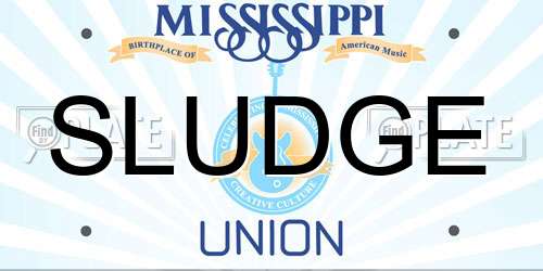 SLUDGE Mississippi License Plate